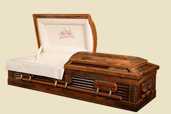 Authentic Reclaimed Barn Wood Casket